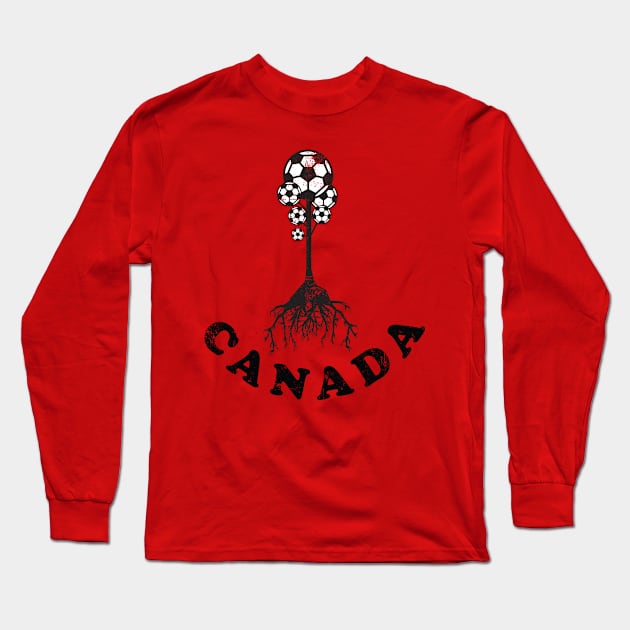 Canada Soccer Long Sleeve T-Shirt by Rayrock76